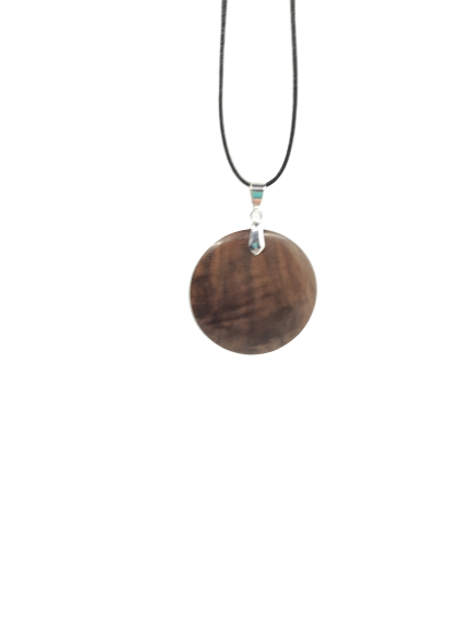 Figured Walnut Pendant Round