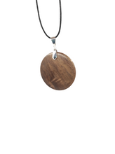 Load image into Gallery viewer, Figured Walnut Pendant Round
